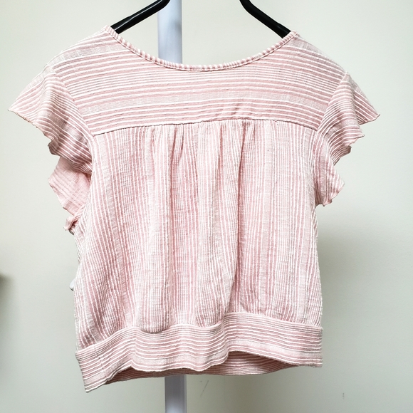 Crop top with flowy sleeves - Picture 2 of 2